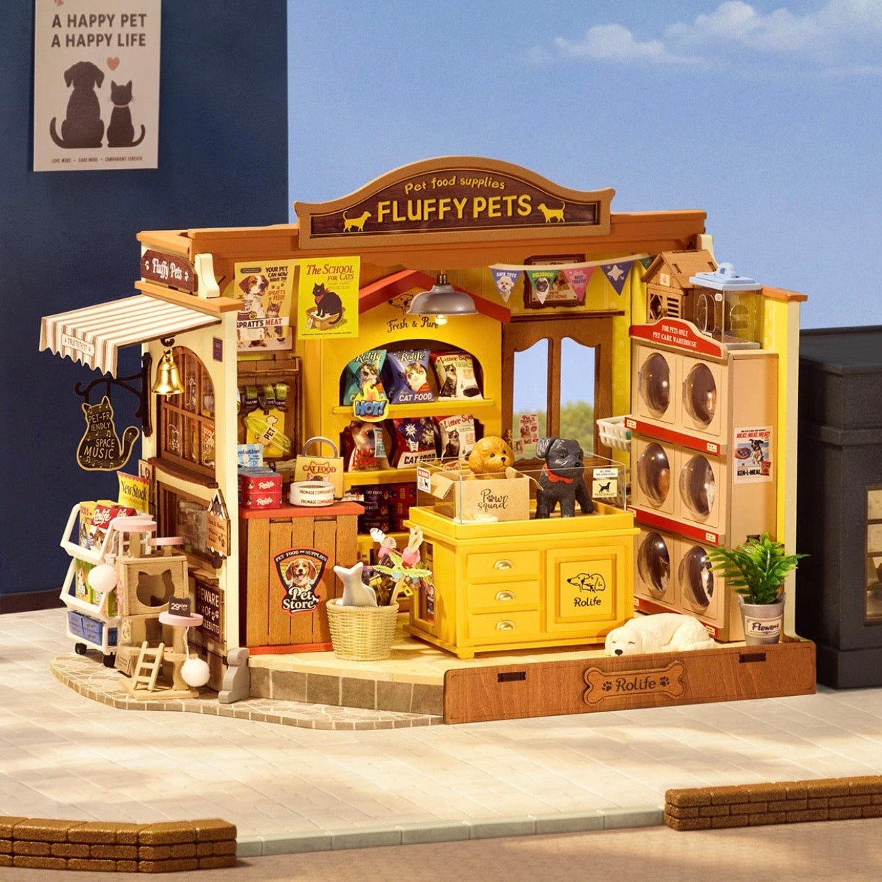Rolife DIY Miniature House - Fluffy Friends Store DG185