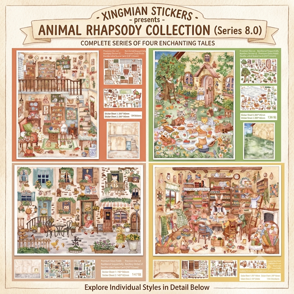 ANIMAL RHAPSODY COLLECTION 3D Sticker
