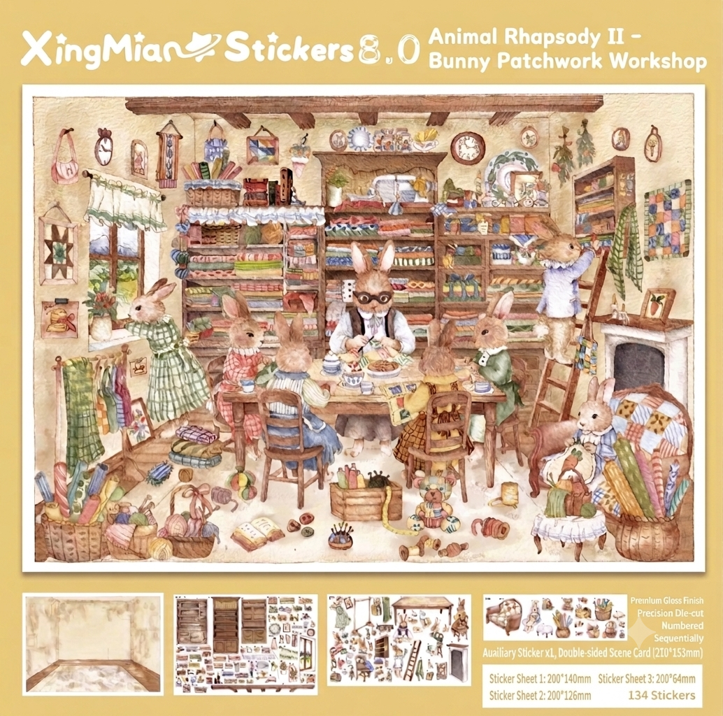 ANIMAL RHAPSODY COLLECTION 3D Sticker