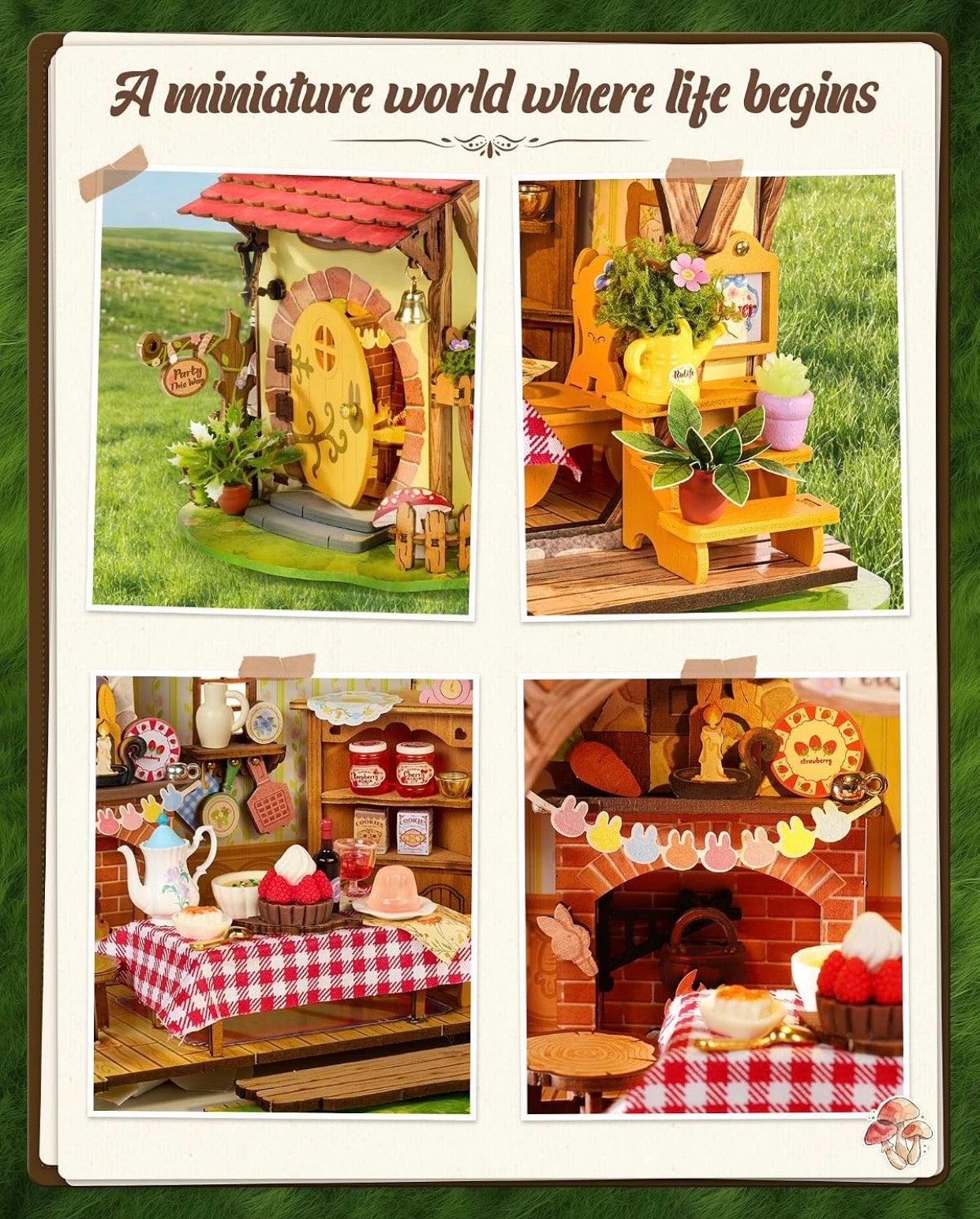 Rolife DIY Miniature Forest Fairy House Kits-Fluffy Grove Beginner-Friendly