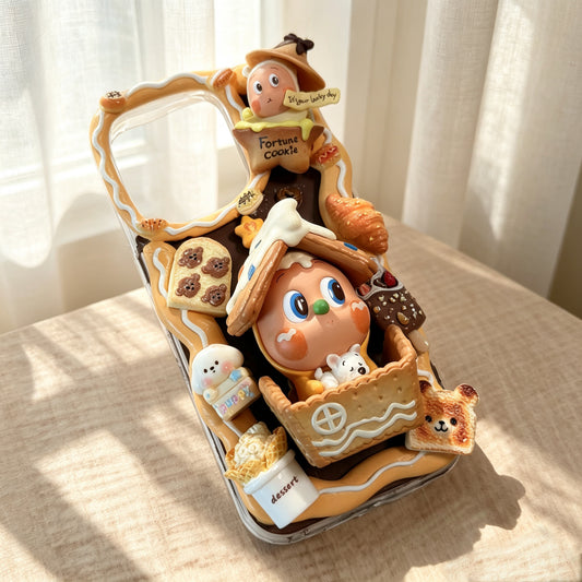 Custom TW1NK1E TW1NK1E Savor The Moment Handmade Cream Glue Phone Case