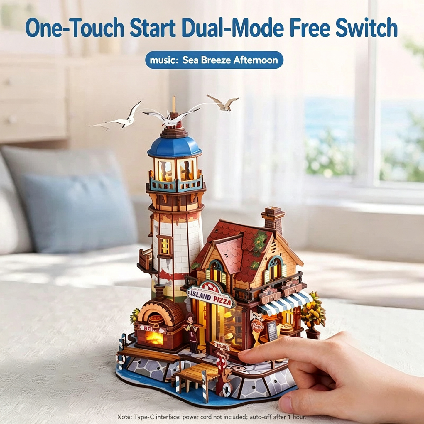 RORK Island Pizzeria DIY Wooden Model Premium Gift