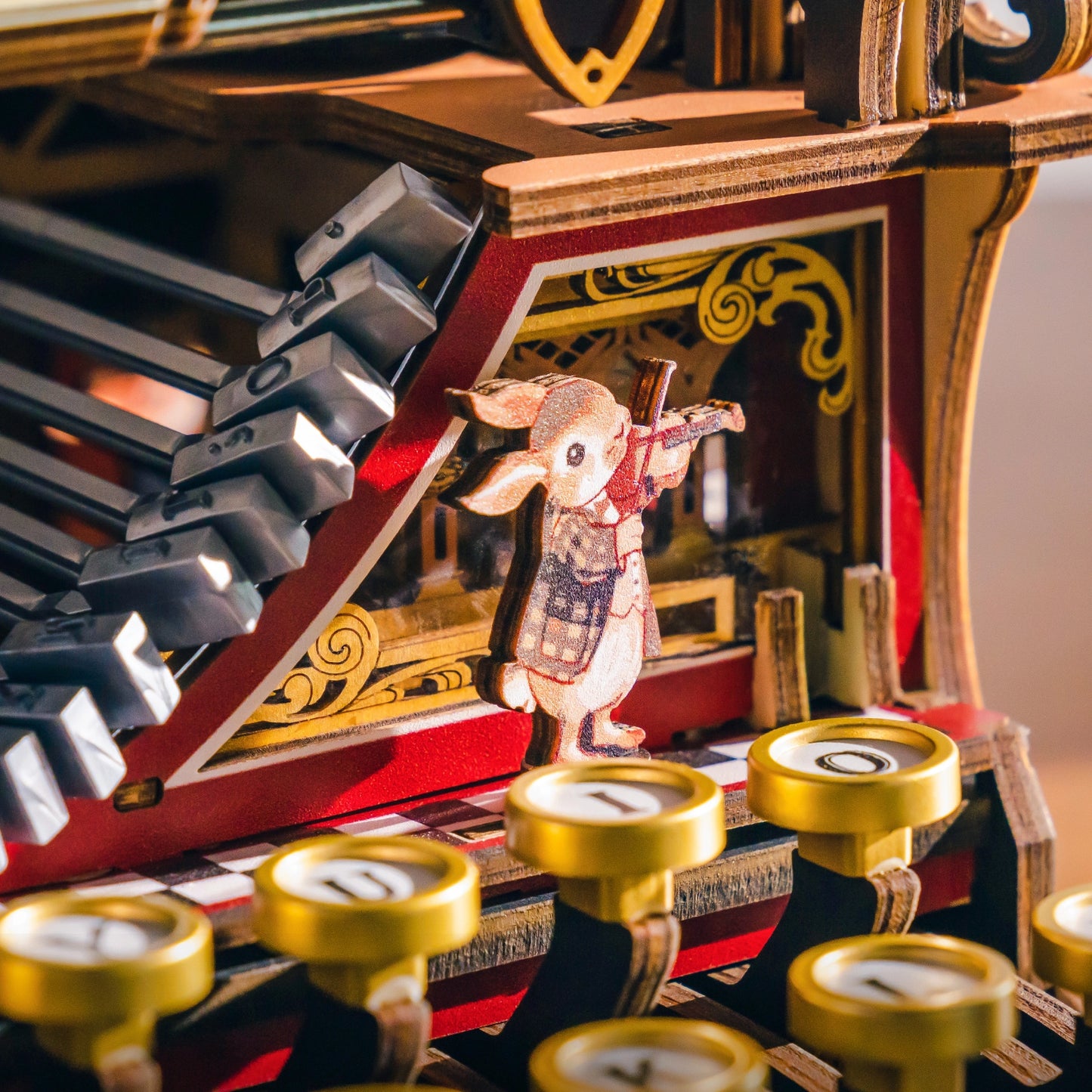 ROKR Mechanical Typewriter - 3D Wooden model kit