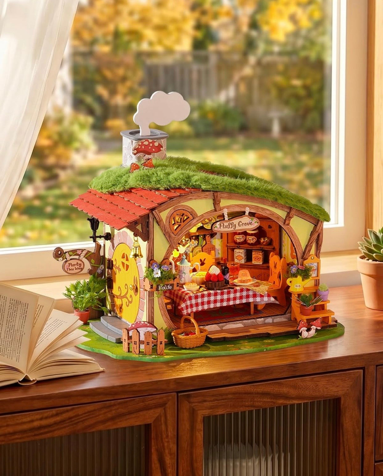 Rolife DIY Miniature Forest Fairy House Kits-Fluffy Grove Beginner-Friendly