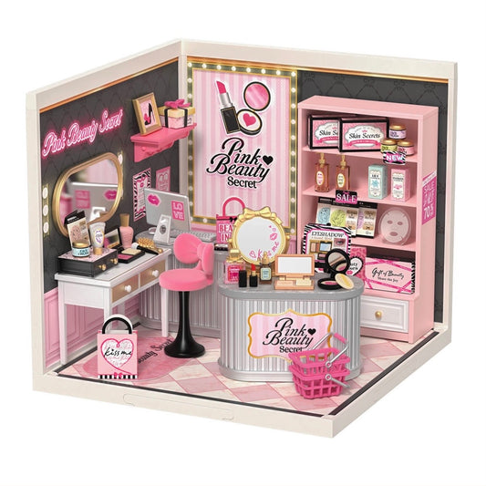 Rolife Pink Beauty Secret Super Creator Miniature House DW026